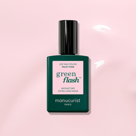 MANUCURIST - Semi-permanent Led Green Flash 15 ml - Milky Pink