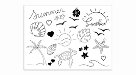 SIOOU - Tatouage éphémère Mini Summer