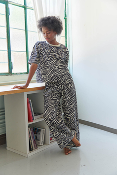 WE ARE JOLIES - Pyjama long Coton Bio - Zèbra