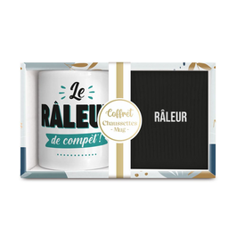 Coffret mug/chaussettes "Râleur"