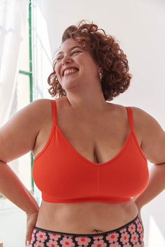 WE ARE JOLIES - Brassière Coton BIO - Rouge
