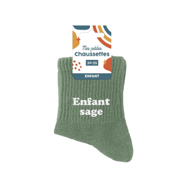 Chaussettes enfant "Enfant sage" 6-10 ans - garçon