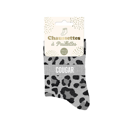 Chaussettes à paillettes "Cougar"