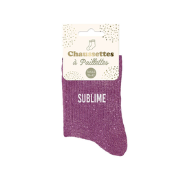 Chaussettes à paillettes "Sublime"