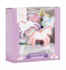 A LITTLE LOVELY COMPANY - Jouets de bain en mousse : Rêves de licorne