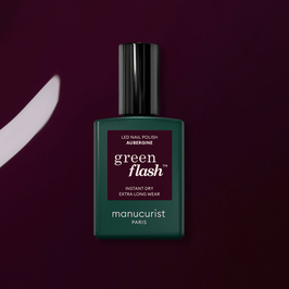 MANUCURIST - Semi-permanent Led Green Flash 15 ml - Aubergine