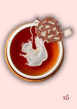 TEA HERITAGE - Sachets de thé personnalisés - Écureuil x5