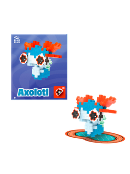 PLUS PLUS - Pop Animaux - Axolotl bleu