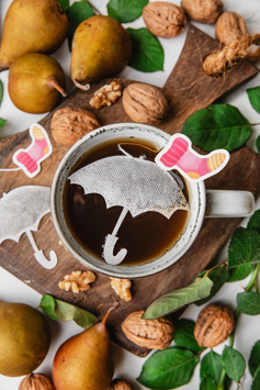TEA HERITAGE - Sachets de thé personnalisés - Parapluie x5