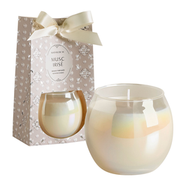 MATHILDE M - Bougie parfumée Fête Nacrée 170 g - Musc Irisé