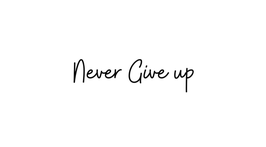 SIOOU - Tatouage éphémère Never Give Up
