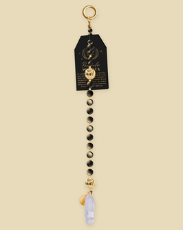 RITUEL DE LUNE - Pendule précieux Obsidienne Dorée