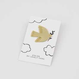 MY LOVELY THING - Pin's Colombe en laiton