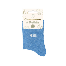 Chaussettes à paillettes "Peste"