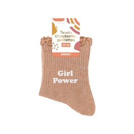 Chaussettes enfant fille "Girl Power" - 6 à 10 ans