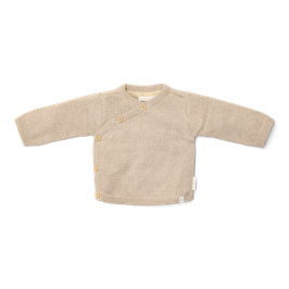 Wickel-Cardigan Soft Beige Melee | Little Dutch