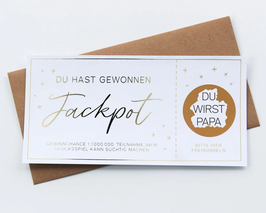 Rubbellos Jackpot Schwangerschaft verkünden | heeaven | verschiedene Varianten zur Auswahl