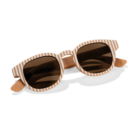 Kinder Sonnenbrille Ocean Brown Stripes | Little Dutch