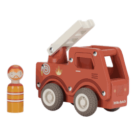 Holz Feuerwehrauto mit Figur | Little Dutch