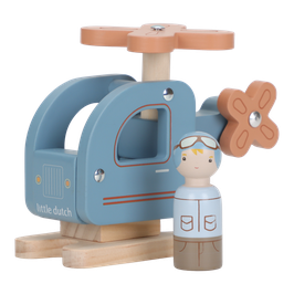 Holz Helikopter mit Figur | Little Dutch