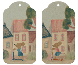 12er-Set Geschenkanhänger aus Karton | Maileg