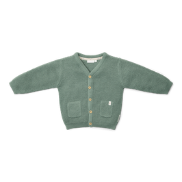 Cardigan Forest Green Gr. 104 | Little Dutch