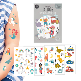 Kindertattoo-Set | Fantasie & Entdecker | JEKA