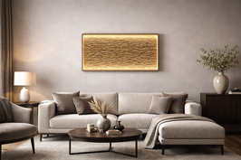 Entdecke das exklusive XL Echtkork Wandbild mit LED-Licht!