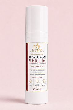 Hyaluron Serum intensiver Feuchtigkeitsspender mit Niacinamid (B3), ergänzt die feuchtigkeitsspendenden Eigenschaften der Hyaluronsäure. OHNE PARFÜM