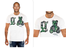CAMISETA GEORGE V REFGV2706 WHITE Y GREEN