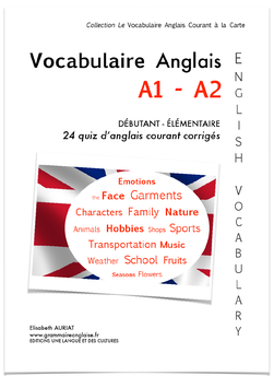 Version NUMERIQUE: LE VOCABULAIRE ANGLAIS COURANT A1 DÉBUTANT - A2 ELÉMENTAIRE - CM2, COLLÉGIENS, ÉTUDIANTS, ADULTES