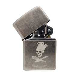 Zippo antique silver