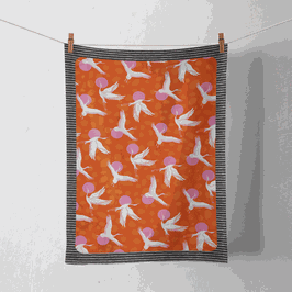 Hand- oder Geschirrtuch Kraniche