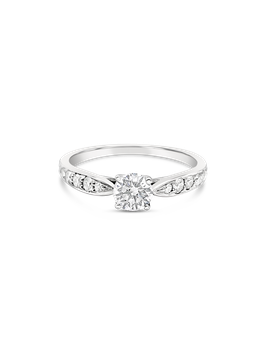 0.34 Karat Harmony mit diamantbesetzter Ringschiene, Gr. 55 Platin Tiffany&Co.