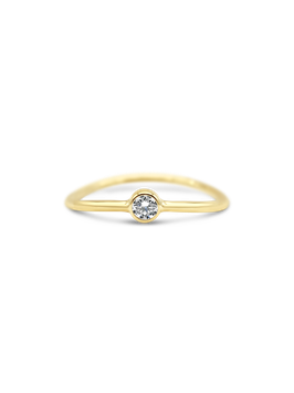 Wave Ring 0.06 ct. Gelbgold, Größe 52, Tiffany&Co.