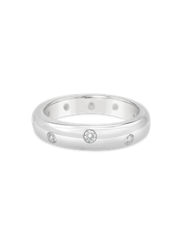 Tiffany & Co. 4mm Etoile Ring, Platin, Gr. 53,5