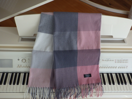 Echarpe Carreaux Rose