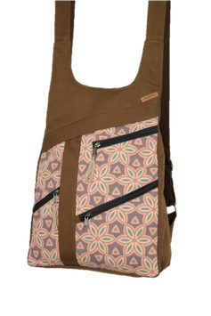 MOCHILA PATCHWORK 4368 BEIGE