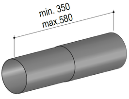 Rundrohr 150 teleskopierbar - 6000312