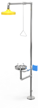 GC-123-D Regadera de emergencia mixta de acero inoxidable