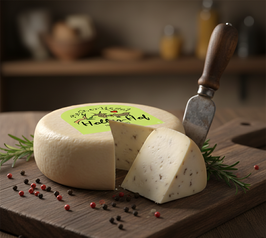 Ziegenheumilchkäse Trüffel