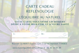 Carte cadeau Séance de Réflexologie