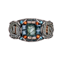 AYALA BAR RING "VIBRANT MOONLIGHT TUMELO"