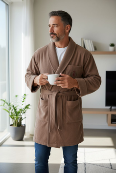 Giacca Uomo da Camera Voghera in Lana  Beige