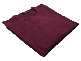 Maglione Donna a Girocollo in Lana Merino Irrestrigibile Vinaccia