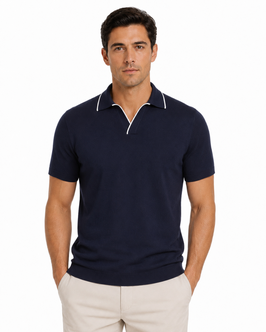 Gran Sasso Polo Uomo Cotton Fresh in maglia