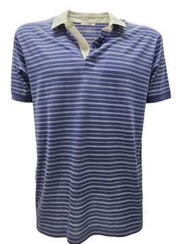 Gran Sasso Solo tg.52 Polo Uomo Filo Di Scozia Fashion Fit