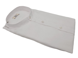 -40% Camicia in puro lino lavato Ingram – collo alla coreana Bianco