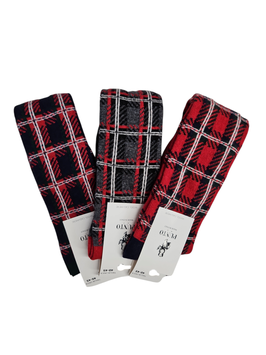 Punto  Tartan Calza Lunga Cashmere e Lana Taglia Unica 40-45