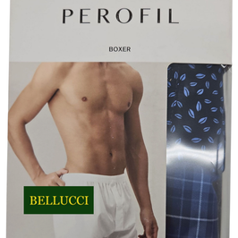 -40% Perofil Boxer Gange Bi-Pack Fantasia Blu (foglie e quadri)